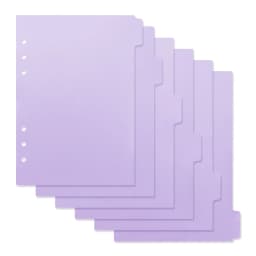 A5 A6 Watercolor Separator Paper Index Page Classification Separator Page 6 Holes Notebook Loose-leaf Book Partition Accessories
