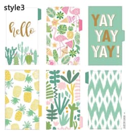 A5 A6 Watercolor Separator Paper Index Page Classification Separator Page 6 Holes Notebook Loose-leaf Book Partition Accessories