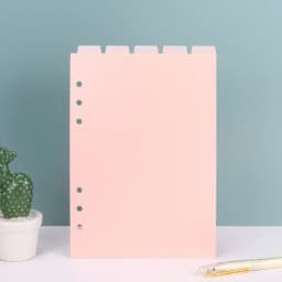 A5 A6 Watercolor Separator Paper Index Page Classification Separator Page 6 Holes Notebook Loose-leaf Book Partition Accessories