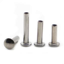M2 M2.5 M3 M4 M5 A2 304 Stainless Steel Oval Head Semi-Tubular Rivets Round Head Half Hollow Shank GB873