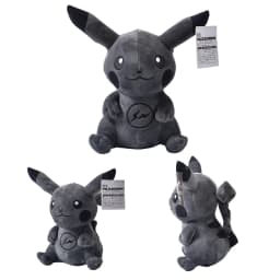 2024 Hot Sale 20cm Color Pokemon Cute Pet Figures Pikachu  Cartoon Black Pikachu Plush Toy Pokémon  Anime Stuffed Doll Kids Gift