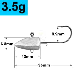 Triangle Head NED Hooks 3.5g 5g 7g 10g 14g 21g 28g auxiliary hook soft worm jig Lure Hook Jig Head Fishing Tackle Hooks