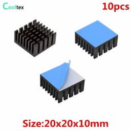Aluminum Heatsink Radiator Heat Sink Cooling for Electronic Chip IC Diode Triode MOS Heat Dissipation With Thermal Tape