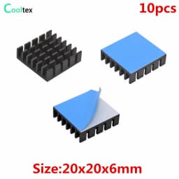 Aluminum Heatsink Radiator Heat Sink Cooling for Electronic Chip IC Diode Triode MOS Heat Dissipation With Thermal Tape