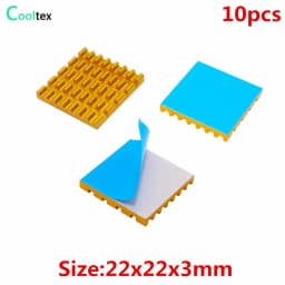 Aluminum Heatsink Radiator Heat Sink Cooling for Electronic Chip IC Diode Triode MOS Heat Dissipation With Thermal Tape