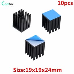 Aluminum Heatsink Radiator Heat Sink Cooling for Electronic Chip IC Diode Triode MOS Heat Dissipation With Thermal Tape