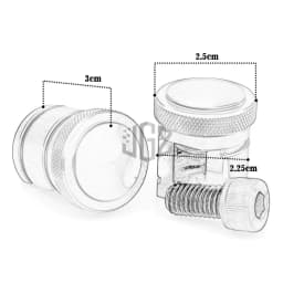 Motorcycle CNC Rear View Mirrors Hole Plug Screws Bolts Caps For Vespa GTS 250 300 SPRINT PRIMAVERA 150 GTV LXV PX LX 50 S125