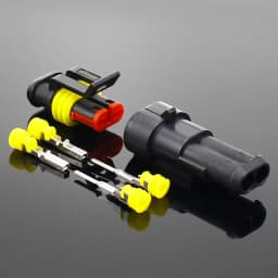 2-5 Sets Kit 2 Pin 1/2/3/4/5/6 Pins Way AMP Super Seal Waterproof Electrical Wire Connector Plug for Car Waterproof Connector