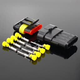 2-5 Sets Kit 2 Pin 1/2/3/4/5/6 Pins Way AMP Super Seal Waterproof Electrical Wire Connector Plug for Car Waterproof Connector
