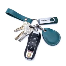Customizable Leather Cover for Label Starline S96 and PIK Intercom Unisex IC Alarm Tag Mark Protective Case Car Keychain Holder