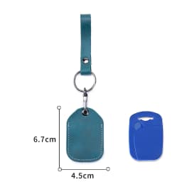 Customizable Leather Cover for Label Starline S96 and PIK Intercom Unisex IC Alarm Tag Mark Protective Case Car Keychain Holder