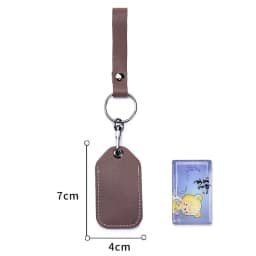 Customizable Leather Cover for Label Starline S96 and PIK Intercom Unisex IC Alarm Tag Mark Protective Case Car Keychain Holder