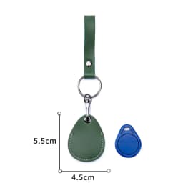 Customizable Leather Cover for Label Starline S96 and PIK Intercom Unisex IC Alarm Tag Mark Protective Case Car Keychain Holder