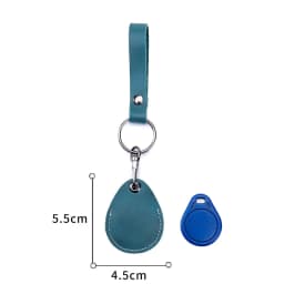 Customizable Leather Cover for Label Starline S96 and PIK Intercom Unisex IC Alarm Tag Mark Protective Case Car Keychain Holder