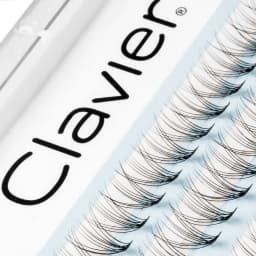 Clavier Silk Eyelashes Professional Makeup Individual Clumps Of Eyelash Extension Naturally Softer Thick Long False Lash