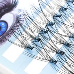 Clavier Silk Eyelashes Professional Makeup Individual Clumps Of Eyelash Extension Naturally Softer Thick Long False Lash