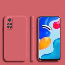 Square Frame Silicone Case For Xiaomi Redmi Note 11S 11 Pro 4G 5G Coque Solid Color Soft Back Cover