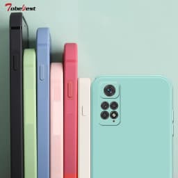 Square Frame Silicone Case For Xiaomi Redmi Note 11S 11 Pro 4G 5G Coque Solid Color Soft Back Cover