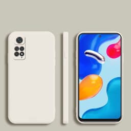 Square Frame Silicone Case For Xiaomi Redmi Note 11S 11 Pro 4G 5G Coque Solid Color Soft Back Cover