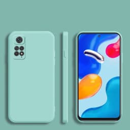 Square Frame Silicone Case For Xiaomi Redmi Note 11S 11 Pro 4G 5G Coque Solid Color Soft Back Cover