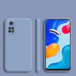 Square Frame Silicone Case For Xiaomi Redmi Note 11S 11 Pro 4G 5G Coque Solid Color Soft Back Cover
