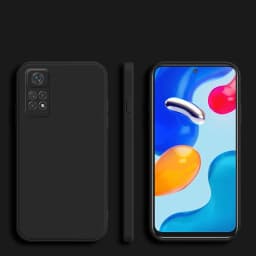 Square Frame Silicone Case For Xiaomi Redmi Note 11S 11 Pro 4G 5G Coque Solid Color Soft Back Cover