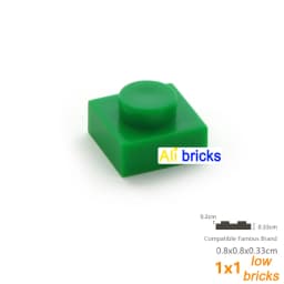 200pcs/lot Bulk Blocks Building Bricks Thin 1x1 Educational Assemblage Construction Toys for Children Size Compatible With 3024