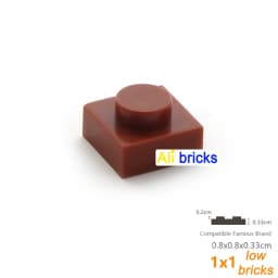 200pcs/lot Bulk Blocks Building Bricks Thin 1x1 Educational Assemblage Construction Toys for Children Size Compatible With 3024