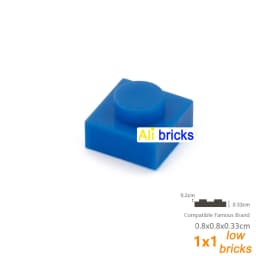 200pcs/lot Bulk Blocks Building Bricks Thin 1x1 Educational Assemblage Construction Toys for Children Size Compatible With 3024