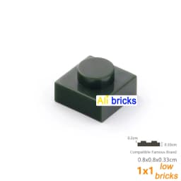 200pcs/lot Bulk Blocks Building Bricks Thin 1x1 Educational Assemblage Construction Toys for Children Size Compatible With 3024