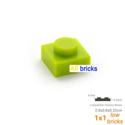 200pcs/lot Bulk Blocks Building Bricks Thin 1x1 Educational Assemblage Construction Toys for Children Size Compatible With 3024