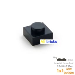 200pcs/lot Bulk Blocks Building Bricks Thin 1x1 Educational Assemblage Construction Toys for Children Size Compatible With 3024