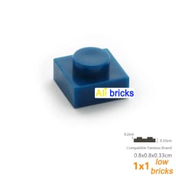 200pcs/lot Bulk Blocks Building Bricks Thin 1x1 Educational Assemblage Construction Toys for Children Size Compatible With 3024
