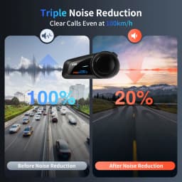 Fodsports FX6 Intercom Motorcycle Walkie-Talkie Helmet Headset 6Rider 1000m Interfono Moto Bluetooth5.0 Motorcycle Communication