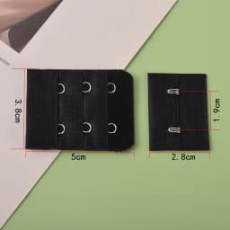 Adjustable Girl Bra Extender Strap Extension Lengthened Adjustable Replacement Buckle 2 Hooks Clip Women Bra Expander
