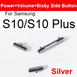 On/Off Power Side Button + Volume Button + Bixby Key For Samsung Galaxy S8 S9 S10 Plus S10+ Note 8 Button Key Replacement Parts