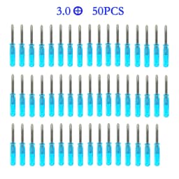 50pcs Mini 3.0/2.0mm Flat-blade Slotted Cross Head Small Screwdriver For Mobile Phone Xbox 360 Wireless Controller Repair Open