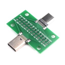 Javino Type-C Male to Female USB 3.1 Test PCB Board Adapter Type C 24P 2.54mm Connector Socket For Data Line Wire Cable Transfer