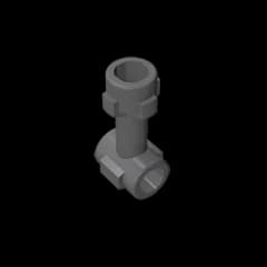 Gobricks GDS-961 Bar 1L with Top Stud and 2 Side Studs (Connector Perpendicular) compatible WITH LEGO 92690 DIY