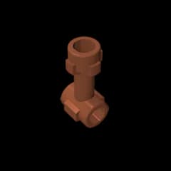Gobricks GDS-961 Bar 1L with Top Stud and 2 Side Studs (Connector Perpendicular) compatible WITH LEGO 92690 DIY