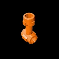 Gobricks GDS-961 Bar 1L with Top Stud and 2 Side Studs (Connector Perpendicular) compatible WITH LEGO 92690 DIY