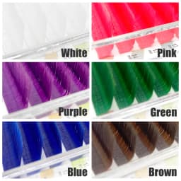 NATUHANA L/LU(M) Curl Auto Fans Colored Lashes Easy Fan Color Eyelash Extension L-Shaped Individual Mink Eyelashes Makeup