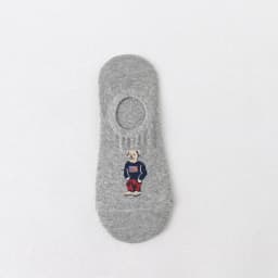 Socks Female Spring And Autumn Mid-tube Embroidery Bear Hose Cute Casual Solid Color Sport Pile Kawaii Socks Harajuku Calcetines
