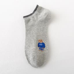 Socks Female Spring And Autumn Mid-tube Embroidery Bear Hose Cute Casual Solid Color Sport Pile Kawaii Socks Harajuku Calcetines