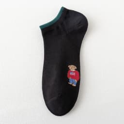 Socks Female Spring And Autumn Mid-tube Embroidery Bear Hose Cute Casual Solid Color Sport Pile Kawaii Socks Harajuku Calcetines