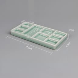 Ceramic Square Palette Multi-grid Watercolor Oil Paint Tray Adult Beginner Portable Art Supplies Jingdezhen Firing