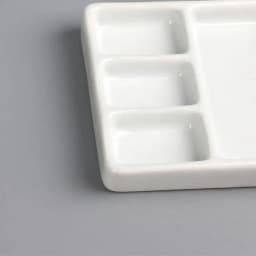 Ceramic Square Palette Multi-grid Watercolor Oil Paint Tray Adult Beginner Portable Art Supplies Jingdezhen Firing