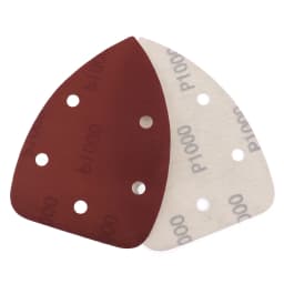 20pcs Self-adhesive Sandpaper Triangle 5 Holes Delta SanderHook Loop Sandpaper Disc Abrasive Tools For Polishing Grit 40-1000