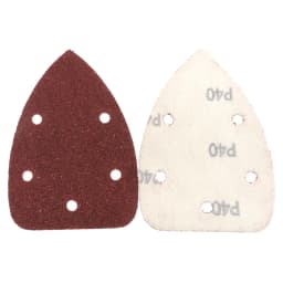 20pcs Self-adhesive Sandpaper Triangle 5 Holes Delta SanderHook Loop Sandpaper Disc Abrasive Tools For Polishing Grit 40-1000