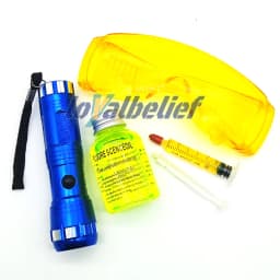 NEW Auto Fluorescent Leak Detection Tool Auto Air Conditioning Repair Tool R134a Refrigerant Gas A/C Leak Test Detector UV Dye